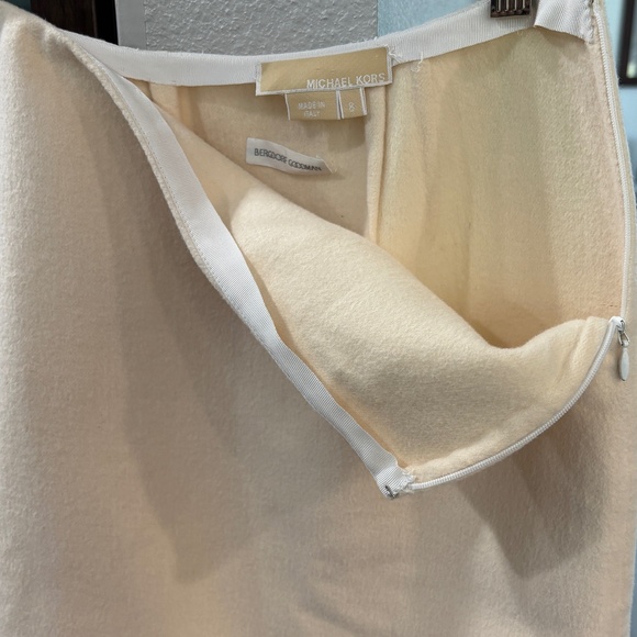 Rare Michael Kors Collection Angora/Virgin Wool Pencil Skirt - Cream Size 8 - Picture 5 of 10